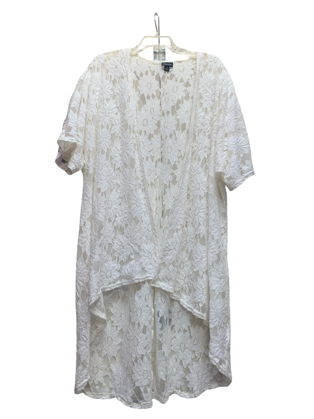 torrid Ivory Floral Lace Kimono